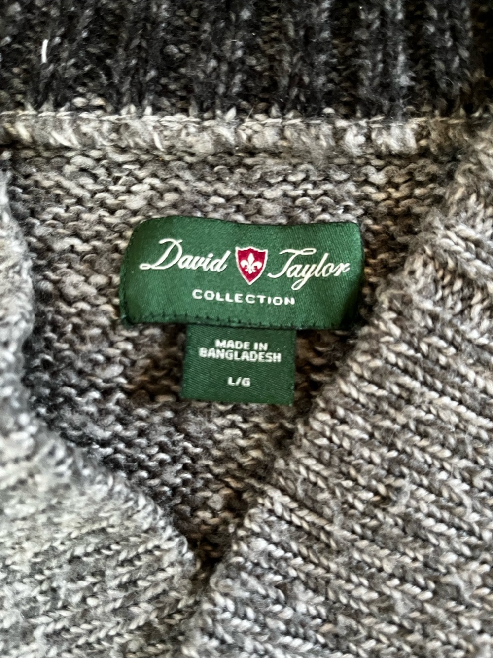 Old money preppy gorpcore knot fisherman cowl neck Collar Men's Sweater - Picture 2 of 7
